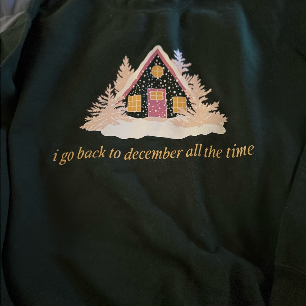 Festive Green Holiday Swiftie Sweatshirt